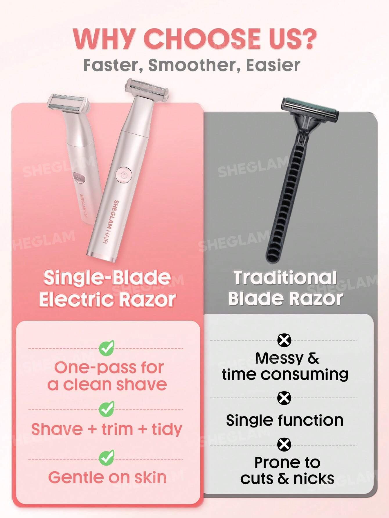  شیور بدن شیگلم مدل Smooth Moves Single-Blade Electric Razor 