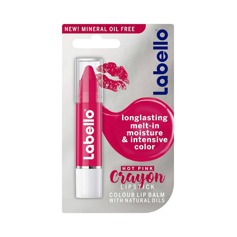  بالم لب Labello Hot Pink Crayon Lipstick 