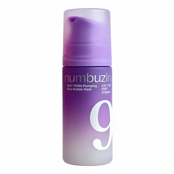  ماسک حبابی حجم دهنده و درخشان کننده PDRN و +NAD شماره 9 نامبوزین numbuzin No.9 NAD+ PDRN Plumping Glow Bubble Mask 