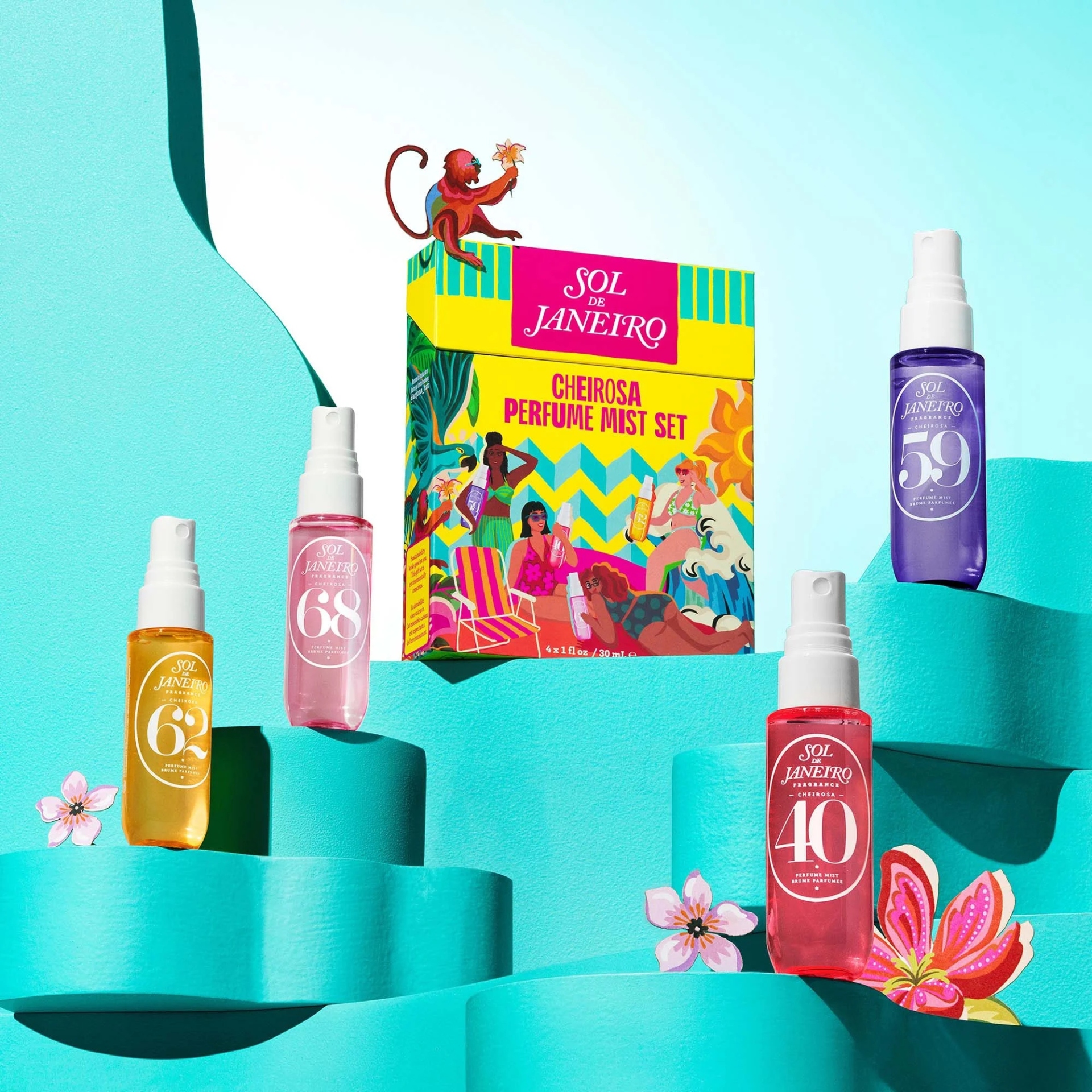  ست بادی‌میست‌های برند سول د ژانیرو (Sol de Janeiro) مدل Cheirosa Perfume Mist Set 