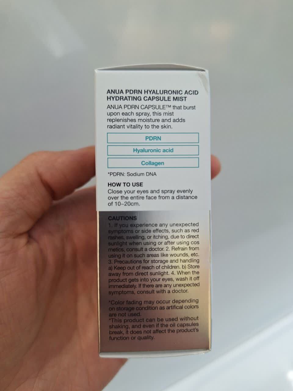 میست کپسولی هیالورونیک اسید و PDRN آنوا آبرسان، ترمیم کننده و جوانساز پوست Anua PDRN Hyaluronic Acid Hydrating Capsule M