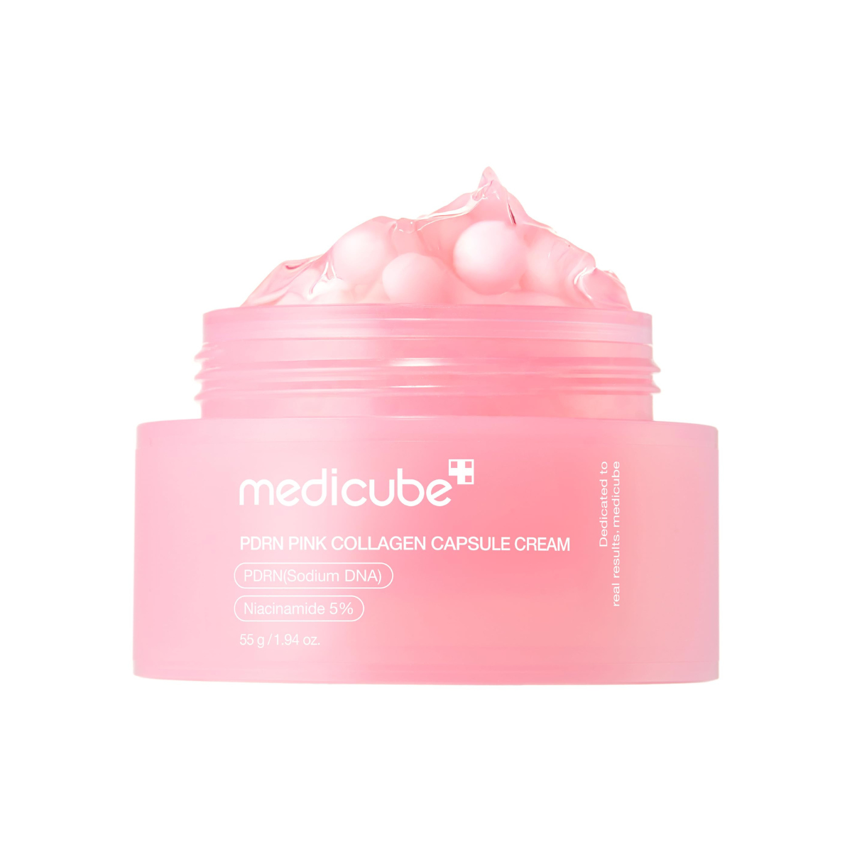  کرم کپسولی کلاژن و PDRN مدی کیوب روشن کننده و ضد چروک پوست Medicube PDRN Pink Collagen Capsule Cream 