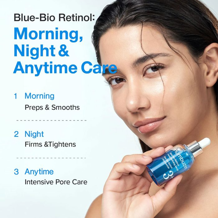 سرم کنترل منافذ بایو رتینول آبی و نیاسینامید شماره 3 نامبوزین Numbuzin No.3 Blue Bio-Retinol Pore Refining Ampoule 30ml