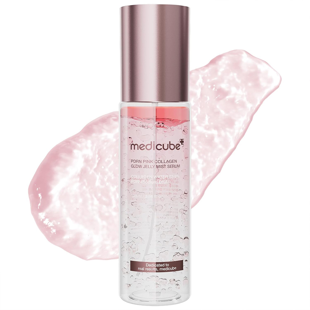  میست سرم ژلی PDRN و کلاژن مدی کیوب روشن کننده و جوانساز پوست Medicube PDRN Pink Collagen Glow Jelly Mist Serum 