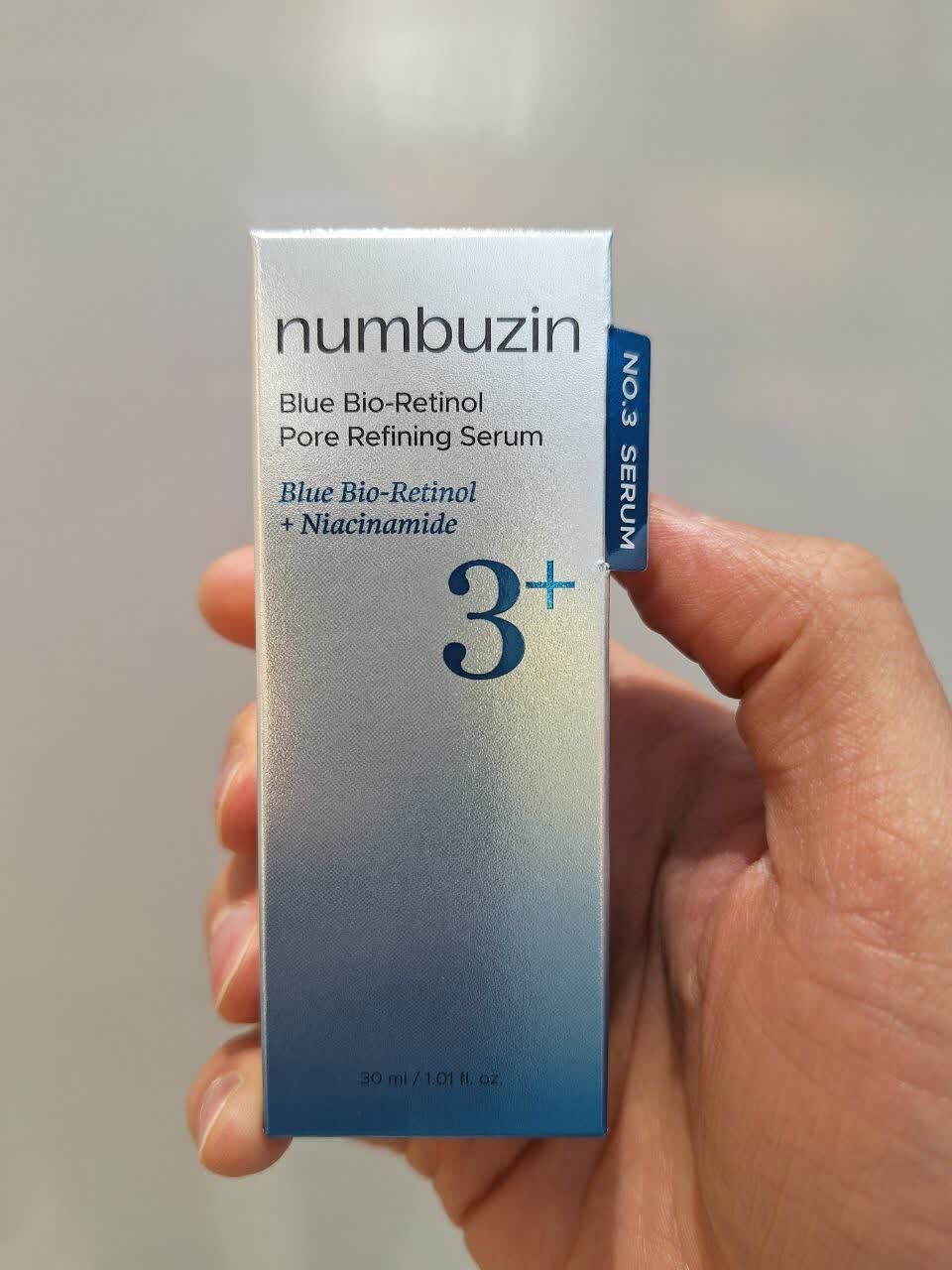 سرم کنترل منافذ بایو رتینول آبی و نیاسینامید شماره 3 نامبوزین Numbuzin No.3 Blue Bio-Retinol Pore Refining Ampoule 30ml