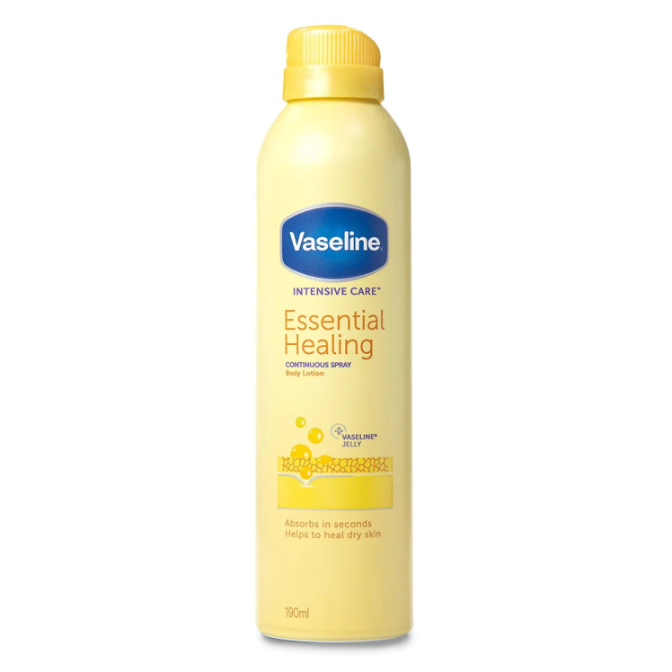 اسپری آبرسان و احیاکننده بدن وازلین Vaseline Essential Healing حجم 190 میلی لیتر