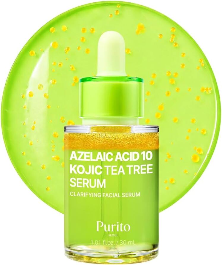 سرم آزلائیک اسید و کوجیک پیوریتو Azelaic Acid 10% + Kojic Acid + Tea Tree