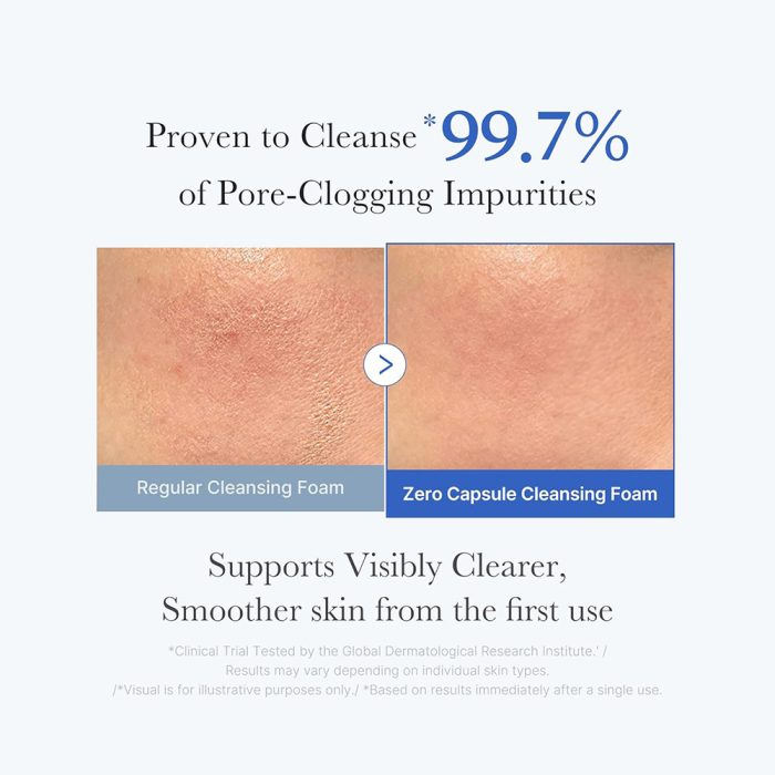 فوم شوینده کپسولی سالیسیلیک اسید مدی کیوب لایه بردار ملایم و کنترل منافذ پوست Medicube Zero Pore SA Clear Capsule Cleans