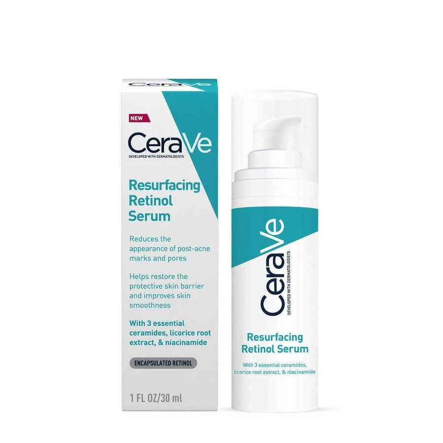  سرم رتینول بازسازی‌کننده پوست سراوی CeraVe Resurfacing Retinol Serum – 30ml 