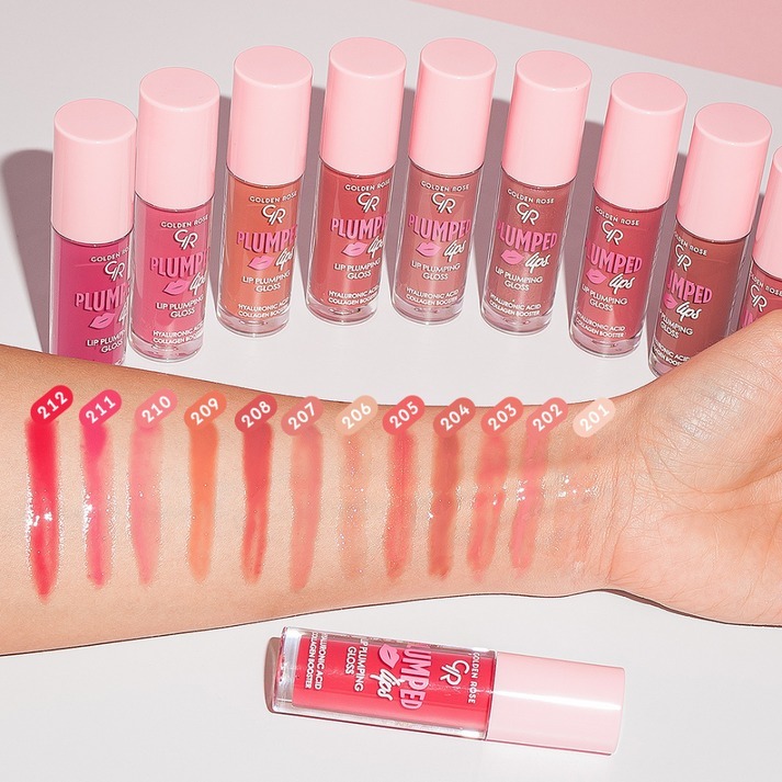  ﻟﻴپ پلاﻣپر گلدن رز Golden Rose Plumped Lips Lip Plumping Gloss 