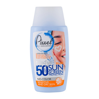  کرم ضد آفتاب پیکسل پوست خشک و حساس 50 میل SPF50 بدون رنگ 