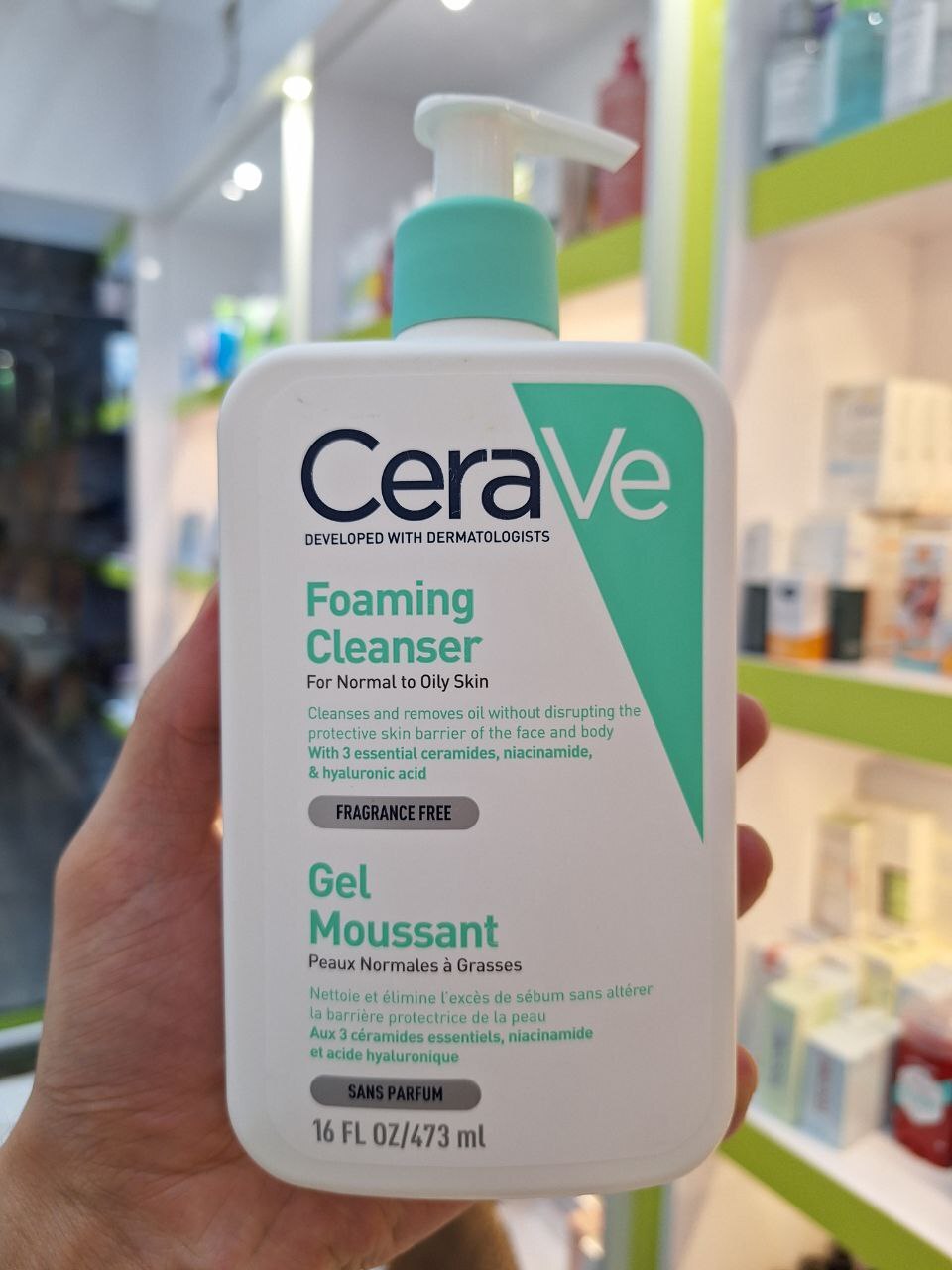  فوم شوینده سراوی Cerave پوست نرمال تا چرب اصل 473 میل 