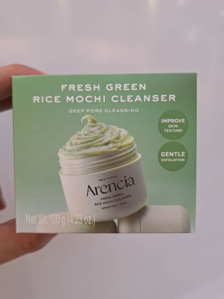  پاک کننده عمقی موچی برنج و چای سبز آرنسیا تسکین دهنده و کنترل چربی پوست Arencia Fresh Green Rice Mochi Cleanser 