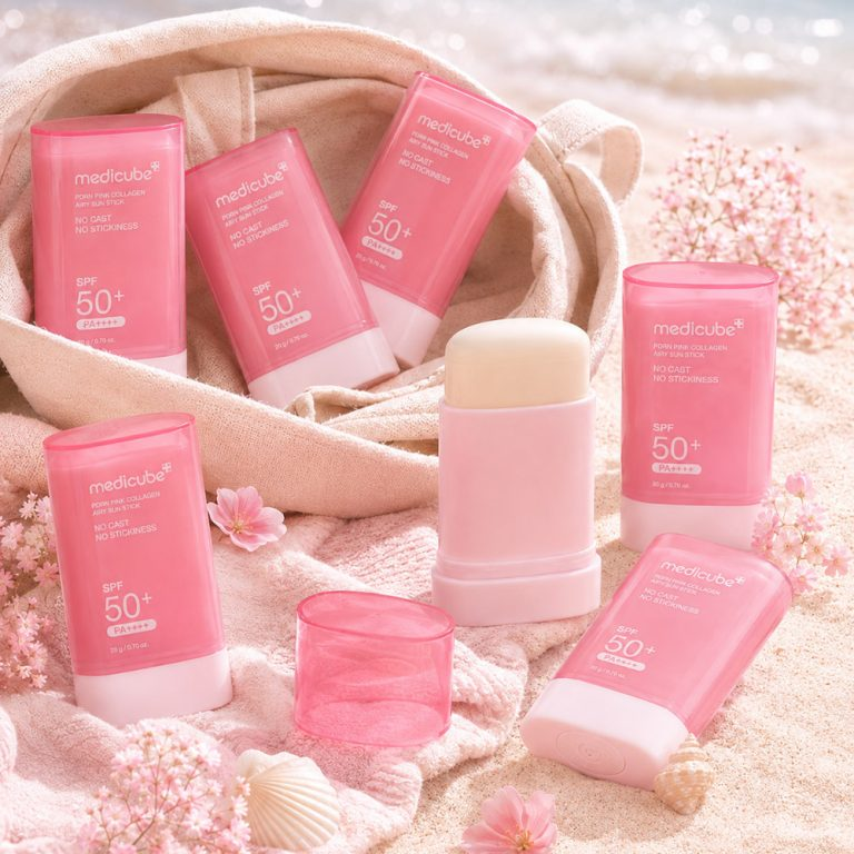  ضد آفتاب استیکی کلاژن PDRN مدی کیوب medicube PDRN Pink Collagen Airy Sun Stick 