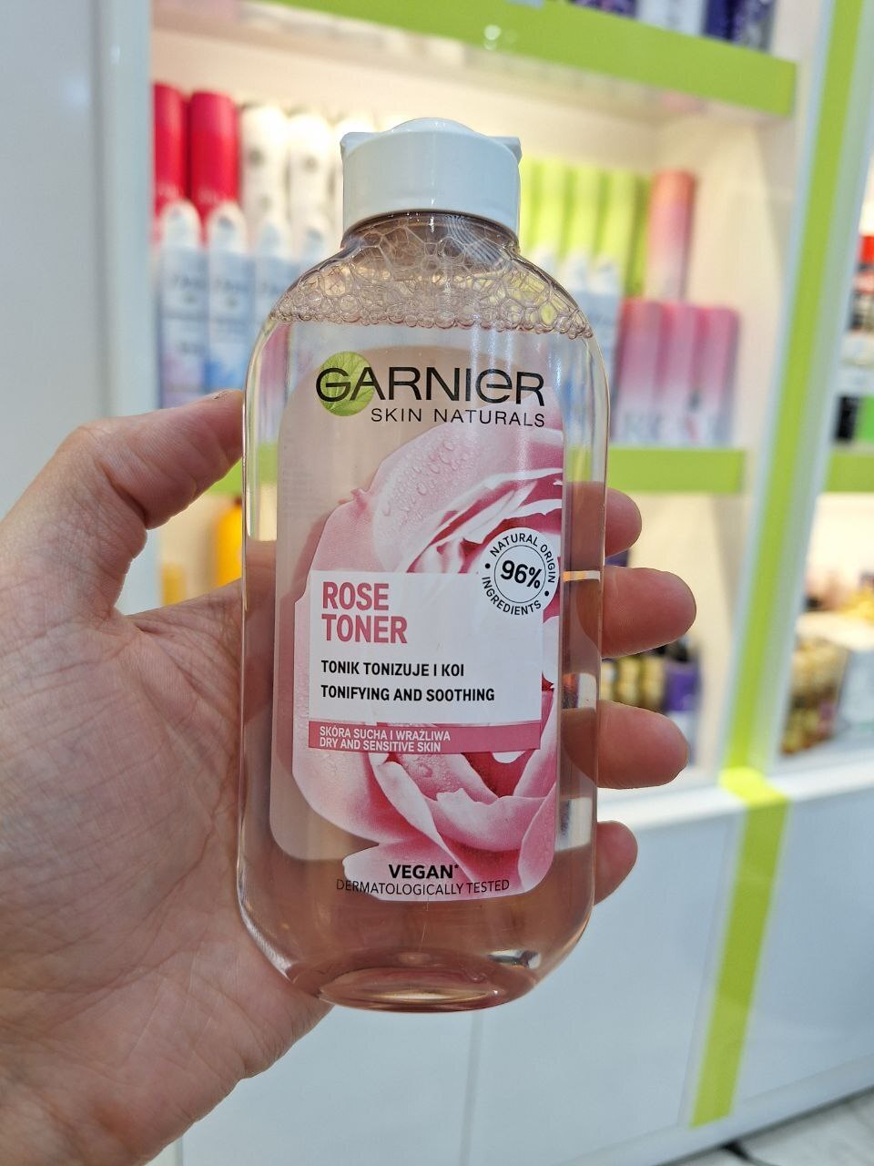  تونر گارنیر Garnier گل رز Rose آرامش بخش پوست خشک و حساس 200 میل 