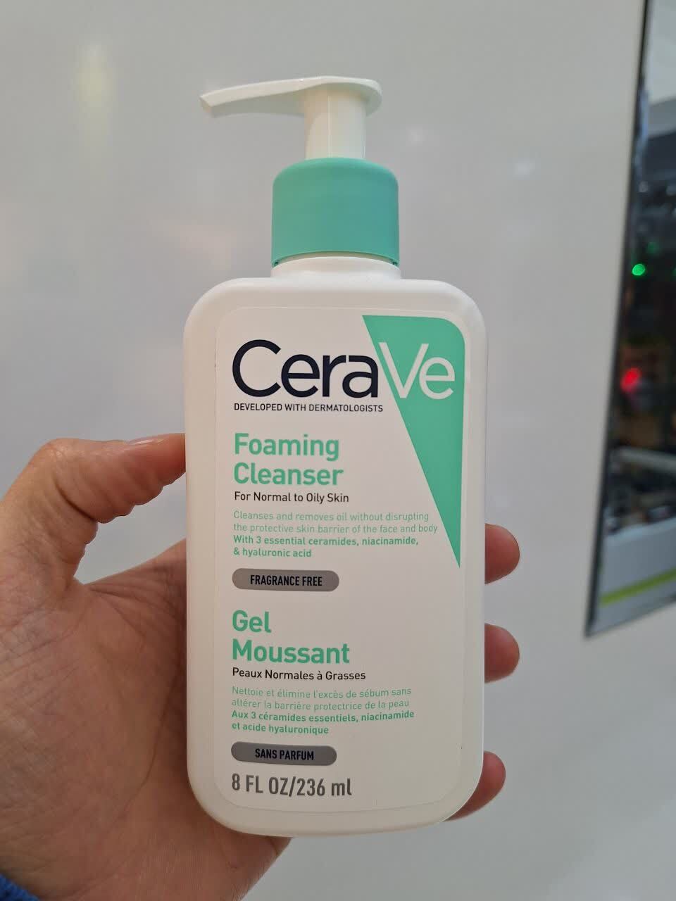 فوم شوینده سراوی Cerave پوست نرمال تا چرب اصل 236 میل