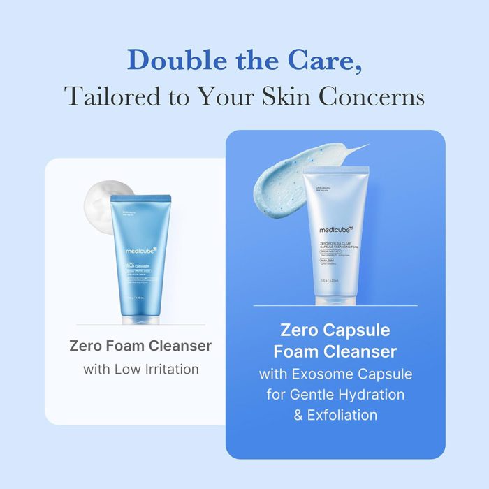 فوم شوینده کپسولی سالیسیلیک اسید مدی کیوب لایه بردار ملایم و کنترل منافذ پوست Medicube Zero Pore SA Clear Capsule Cleans