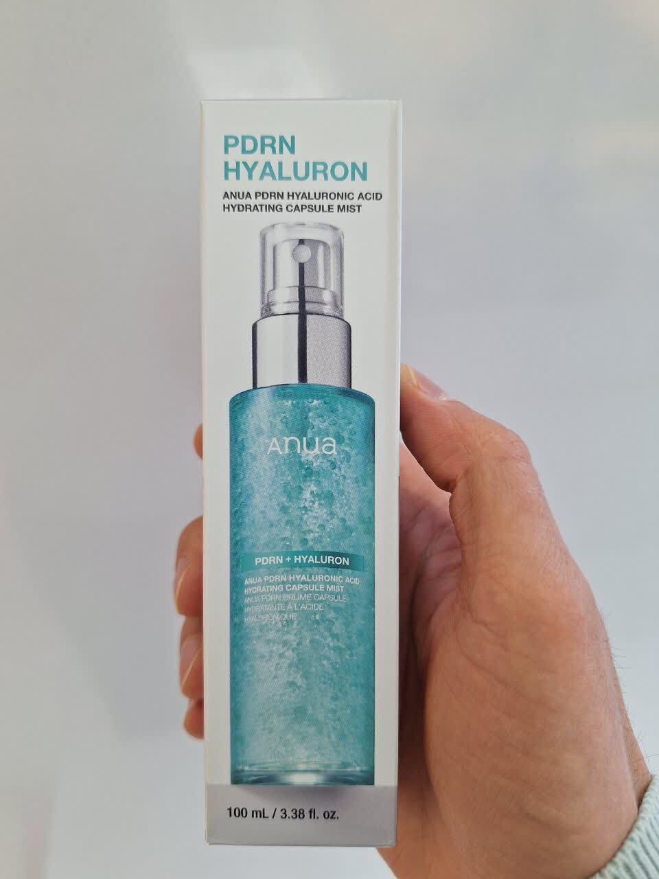  میست کپسولی هیالورونیک اسید و PDRN آنوا آبرسان، ترمیم کننده و جوانساز پوست Anua PDRN Hyaluronic Acid Hydrating Capsule M 