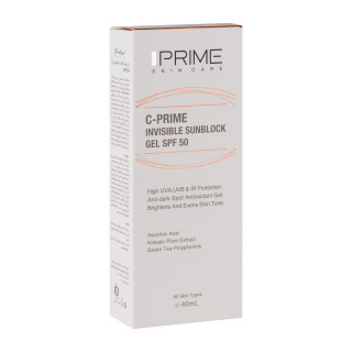  ژل ضد آفتاب پرایم SPF 50 مدل C-PRIME ظرفیت 40 میلی لیتر 