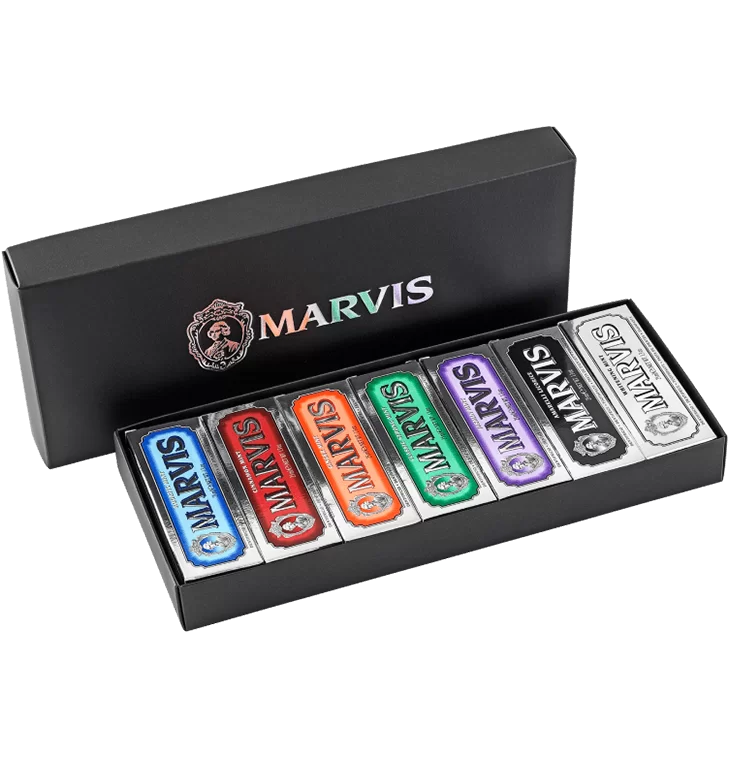  پک هفت‌تایی خمیر دندان مارویس — MARVIS 7 Flavour Toothpaste Gift Set 