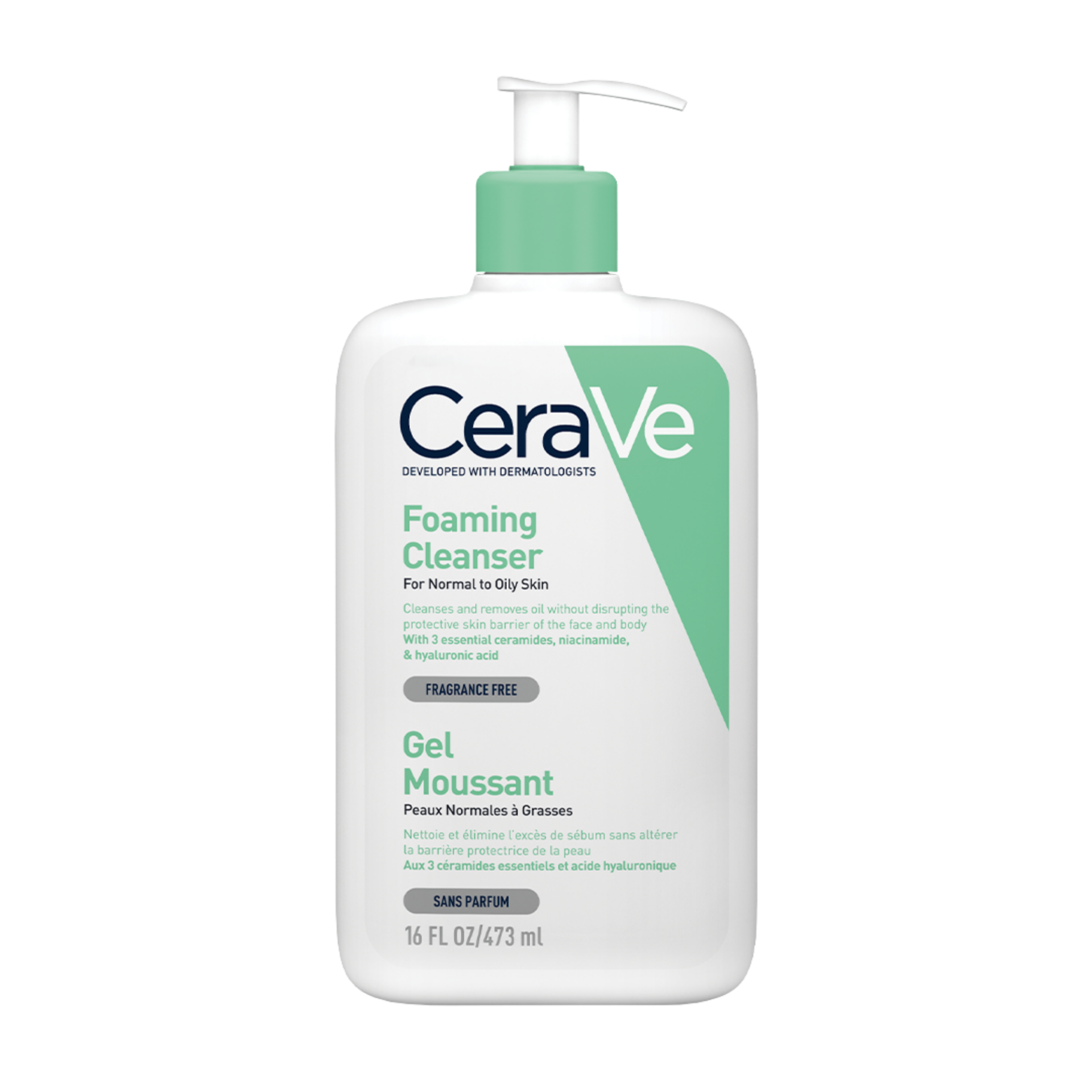  فوم شوینده سراوی Cerave پوست نرمال تا چرب اصل طرح جدید 473 میل 