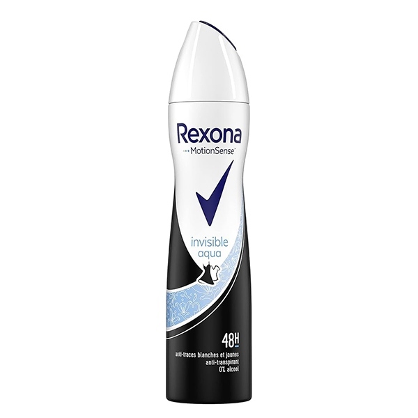  Rexona invisible aqua Anti-Perspirant Spray اسپری زنانه رکسونا مدل invisible aqua 