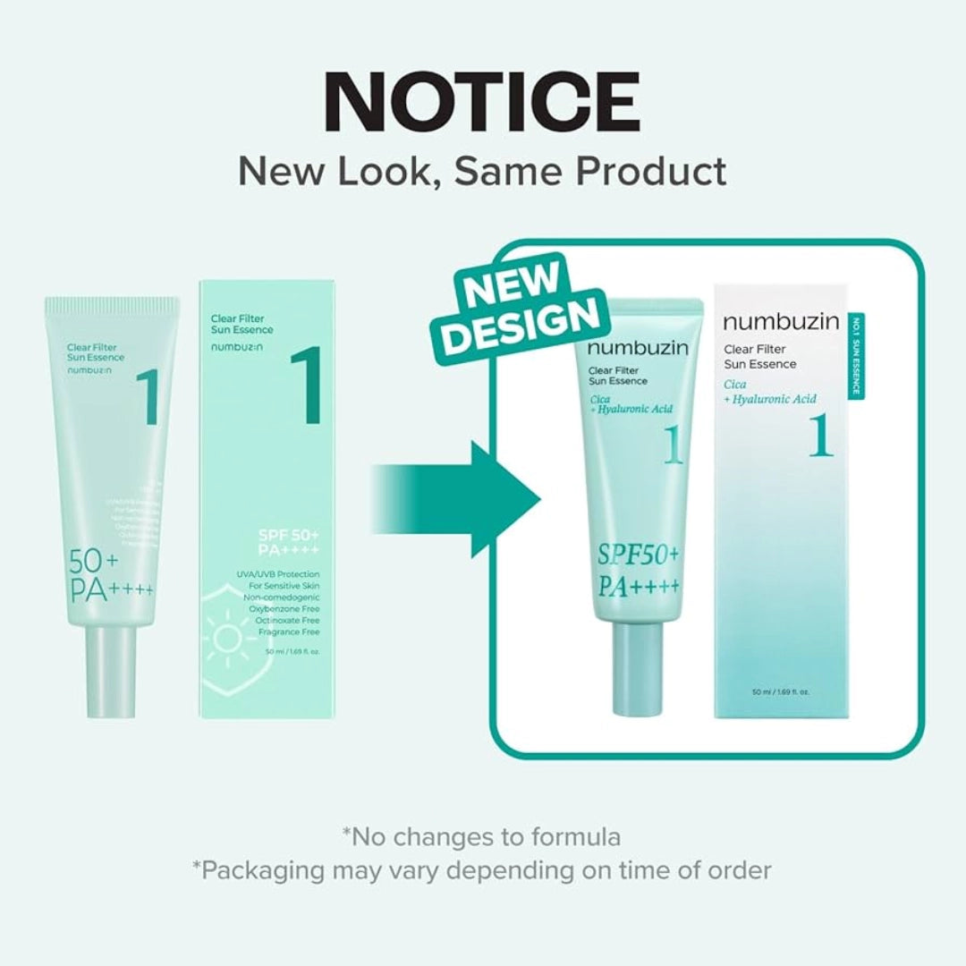 اسنس ضد آفتاب تسکین دهنده و روشن کننده شماره 1 نامبوزین Numbuzin No 1. Clear Filter Sun Essence