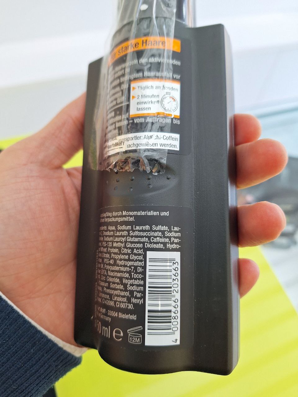  شامپو کافئین آلپسین C1 بلک ادیشن اصل 