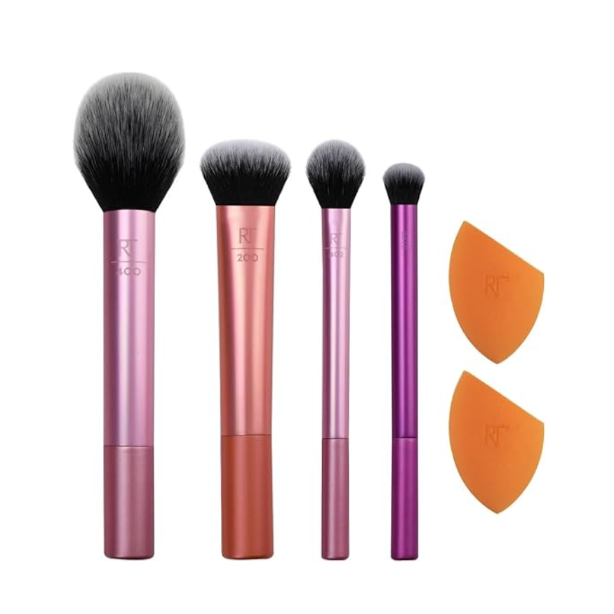  ست براش و پد آرایشی ریل تکنیک مدل دو‌ پد (6 عددی) 