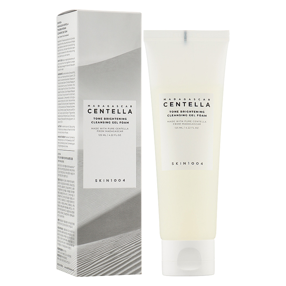  ژل شستشوی روشن کننده و تسکین دهنده کپسولی اسکین 1004 SKIN1004 Madagascar Centella Tone Brightening Cleansing Gel Foam 