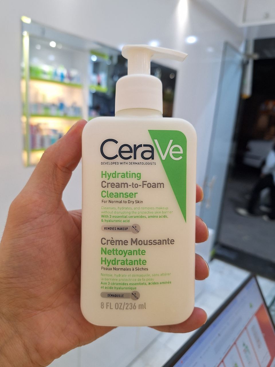 شوینده کرم فوم سراوی Cerave پوست نرمال تا خشک 236 میل 
