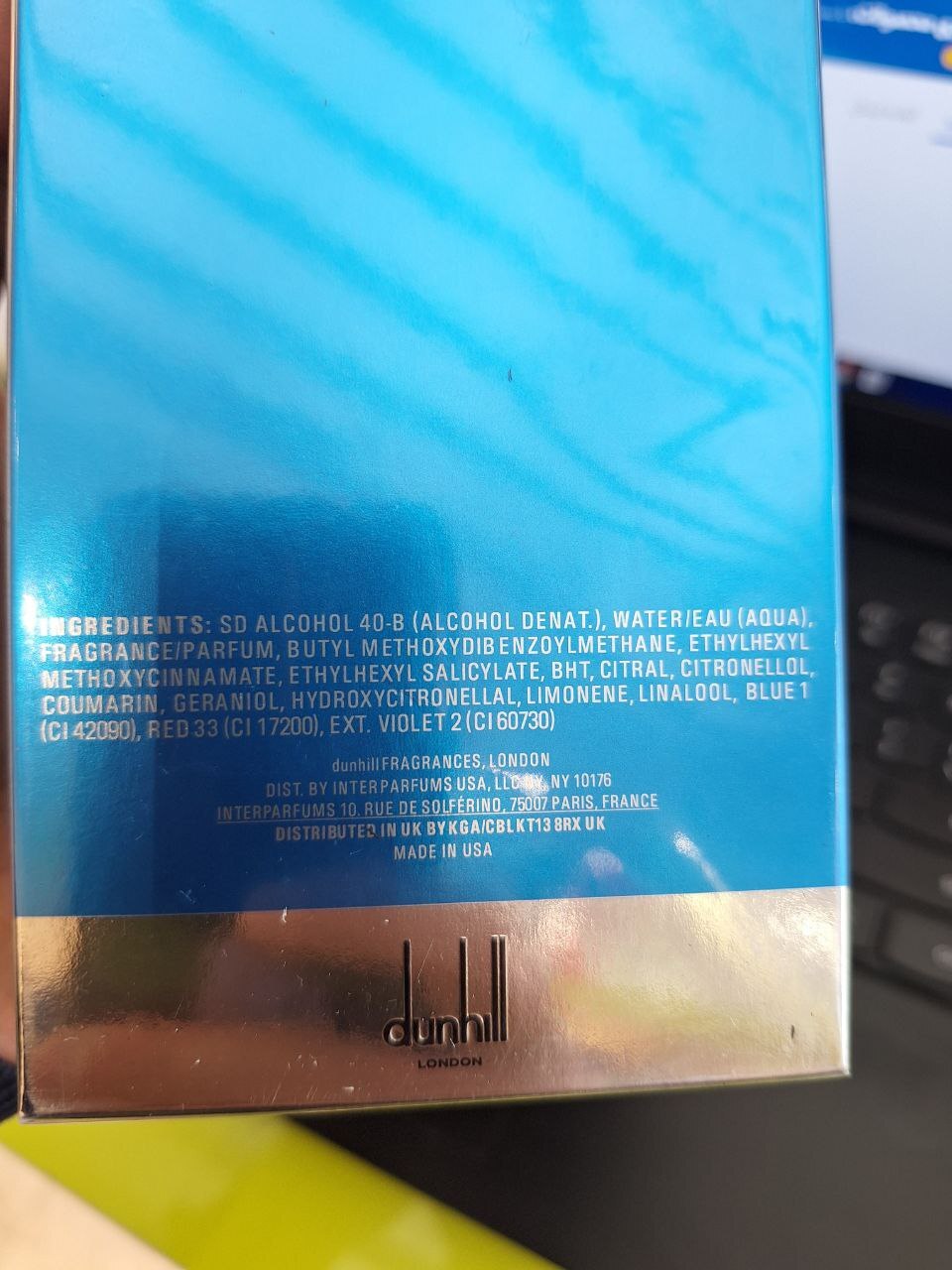 عطر دانهیل دیزایر بلو Dunhill Desire Blue اورجینال