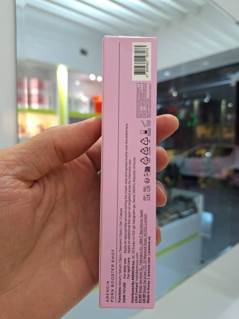  سرم دور چشم و صورت PDRN بوستر شات آرنسیا ترمیم کننده و جوانساز پوست Arencia PDRN Booster Shot 
