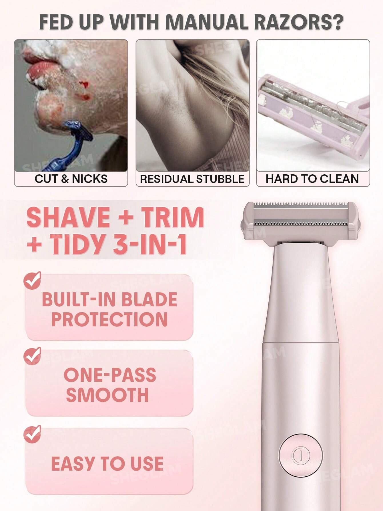  شیور بدن شیگلم مدل Smooth Moves Single-Blade Electric Razor 