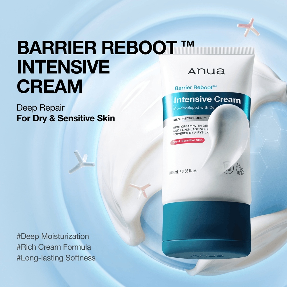  کرم مرطوب‌کننده و ترمیم‌کننده قوی Barrier Reboot آنوا Anua Barrier Reboot™ Intensive Cream 