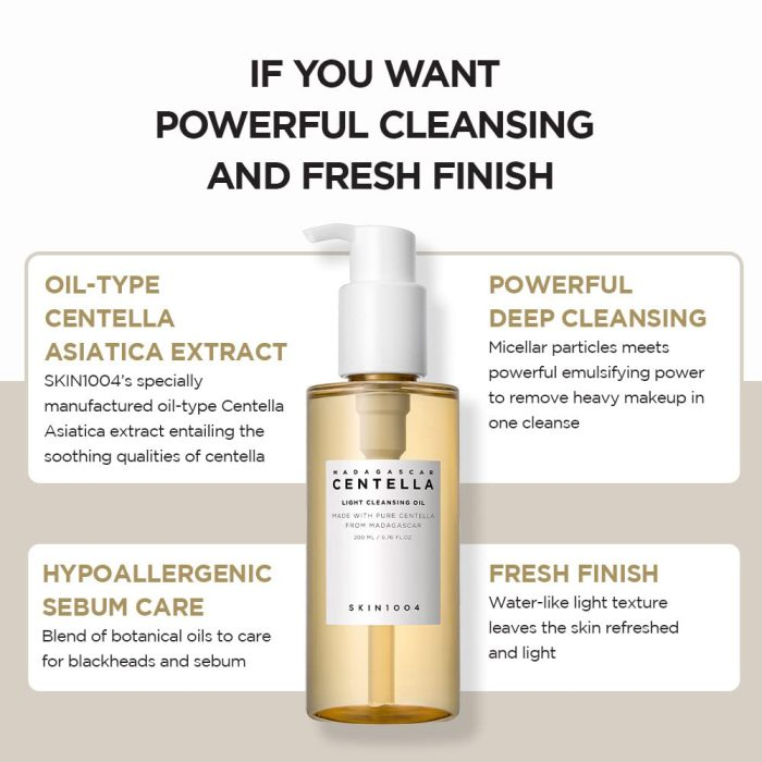  پک دوتایی شوینده روغنی و فوم آمپولی س نتلا ماداگاسکار اسکین 1004 SKIN1004 Madagascar Centella Double Cleansing Duo 