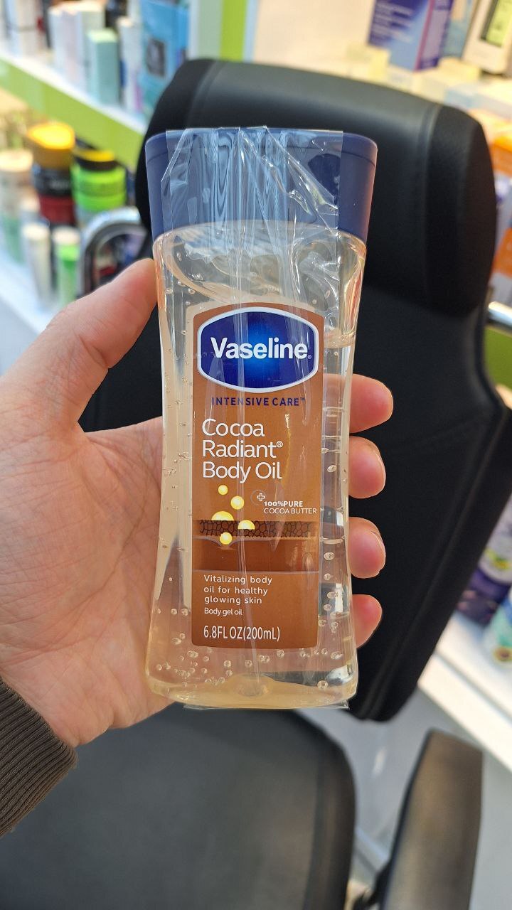  وازلین کاکائو رادیانت بادی ژل اویل وازلین کره کاکائو درخشان‌کننده روغن بدن وازلین شکلاتی 
