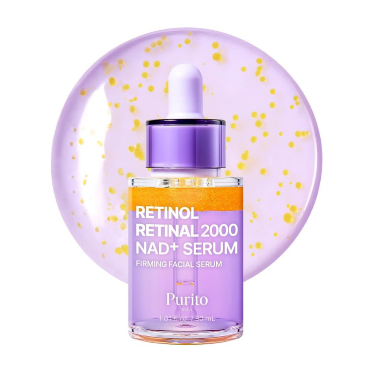 سرم ضد چروک و جوانساز رتینول رتینال 2000 و +NAD پیوریتو Purito SEOUL Retinol Retinal 2000 NAD+ Serum