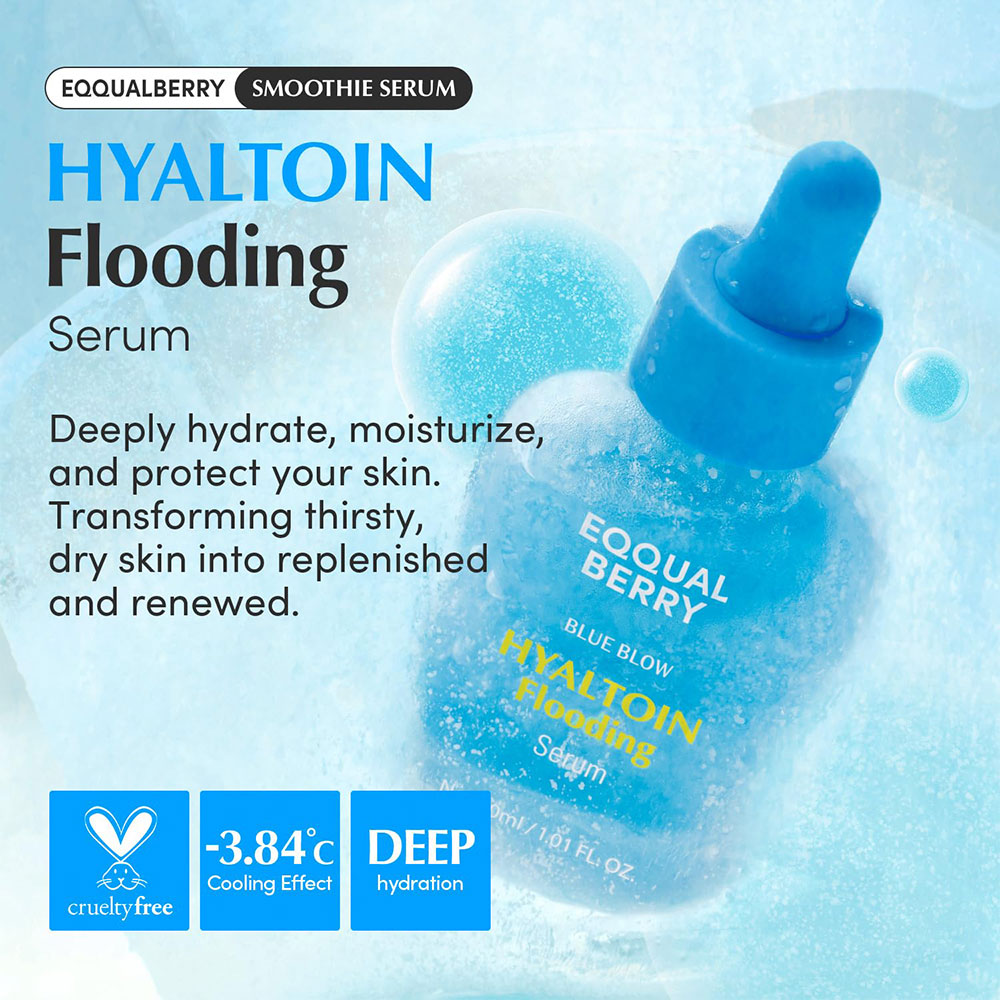 سرم آبرسان و تسکین دهنده هیالتوئین اکوال بری EQQUALBERRY Hyaltoin Flooding Serum