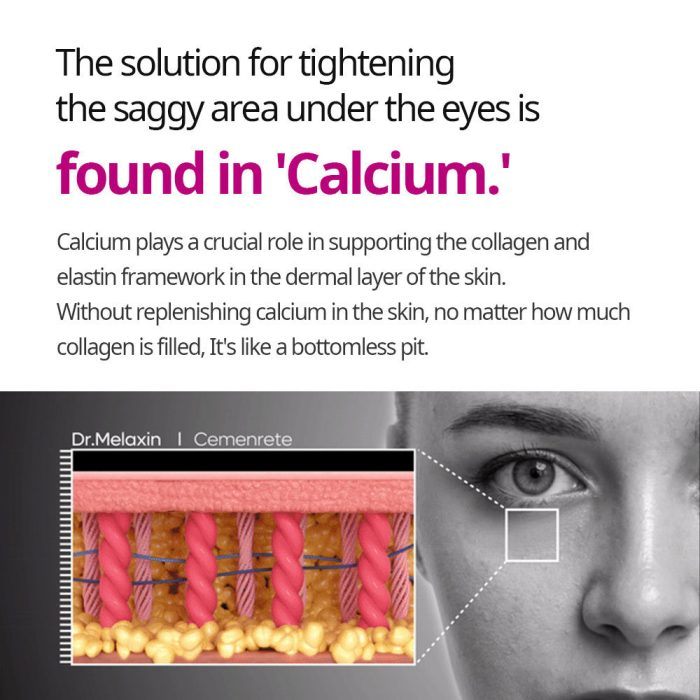  کرم دور چشم کلسیم دارک اسپات دکتر ملاکسین ضد چروک و روشن کننده قوی Dr. Melaxin Cemenrete Calcium Dark Spot Correcting Ey 