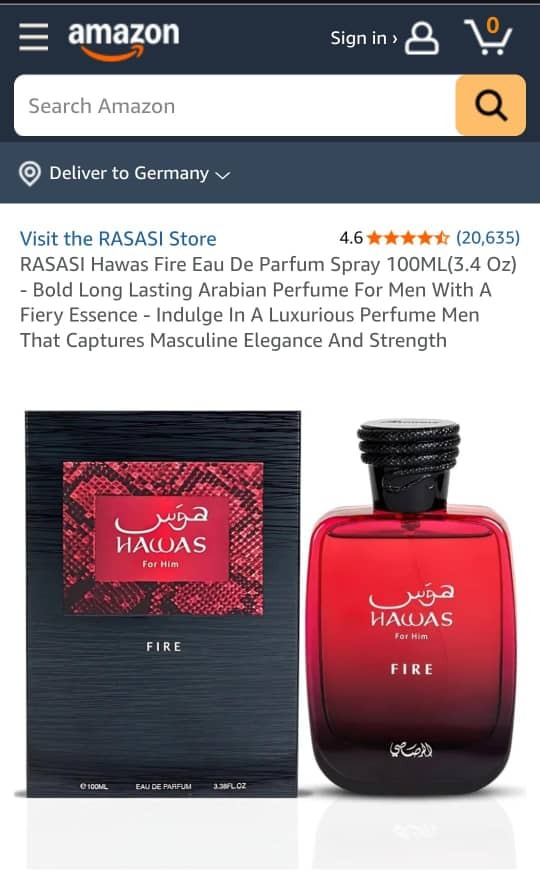  عطر ادکلن رصاصی هوس فایر | Rasasi Hawas Fire 