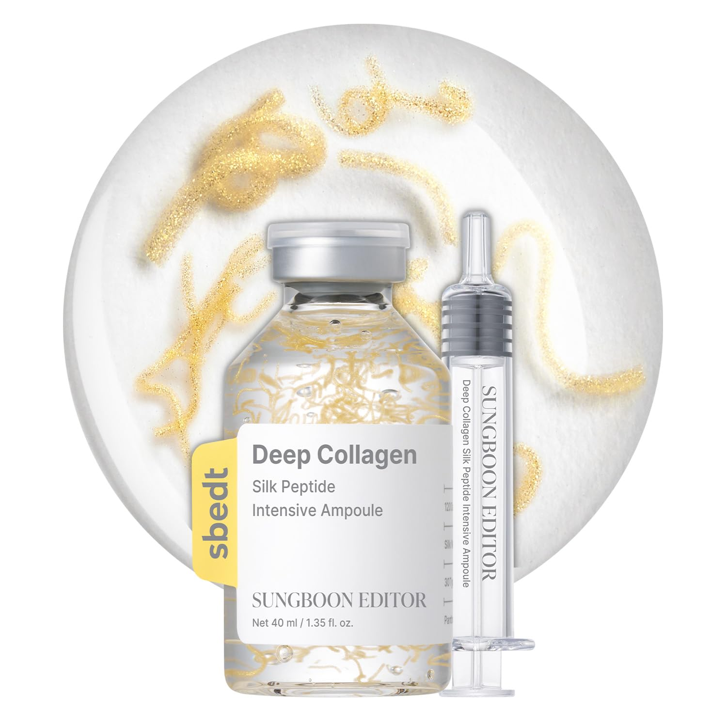  آمپول تقویت‌کننده و فشرده ابریشم، پپتید و EGF سانگ‌بون ادیتور SUNGBOON EDITOR Silk Peptide EGF Intensive Ampoule 