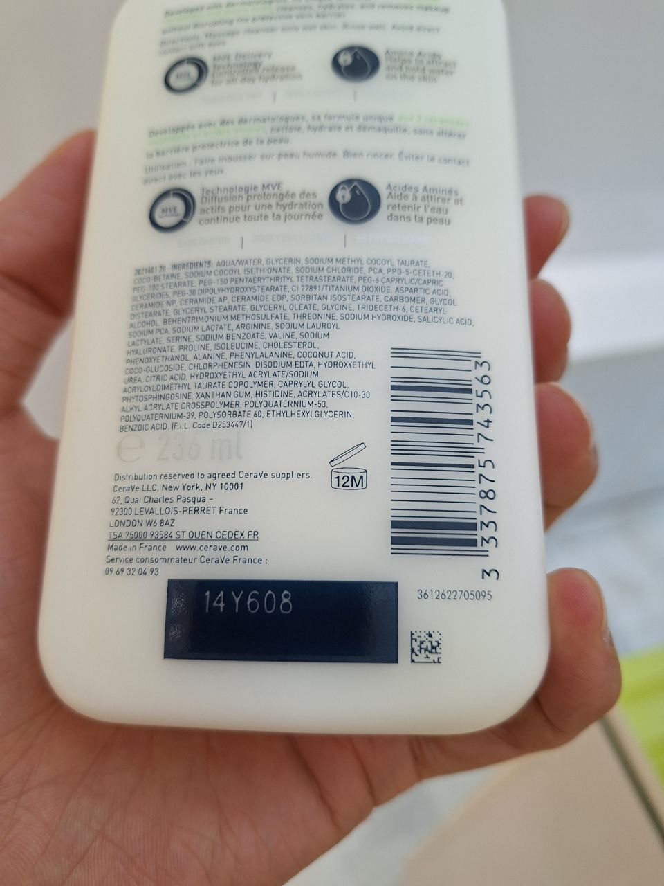  شوینده کرم فوم سراوی Cerave پوست نرمال تا خشک 236 میل 