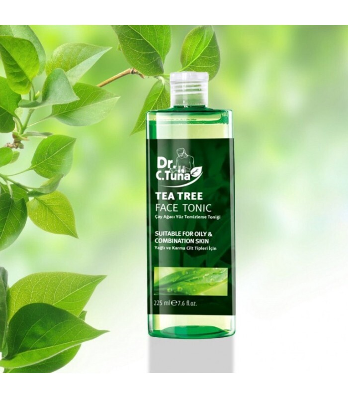  تونر پاک کننده آرایش صورت دکتر سی تونا مدل Tea Tree حجم 225 میلی لیتر 