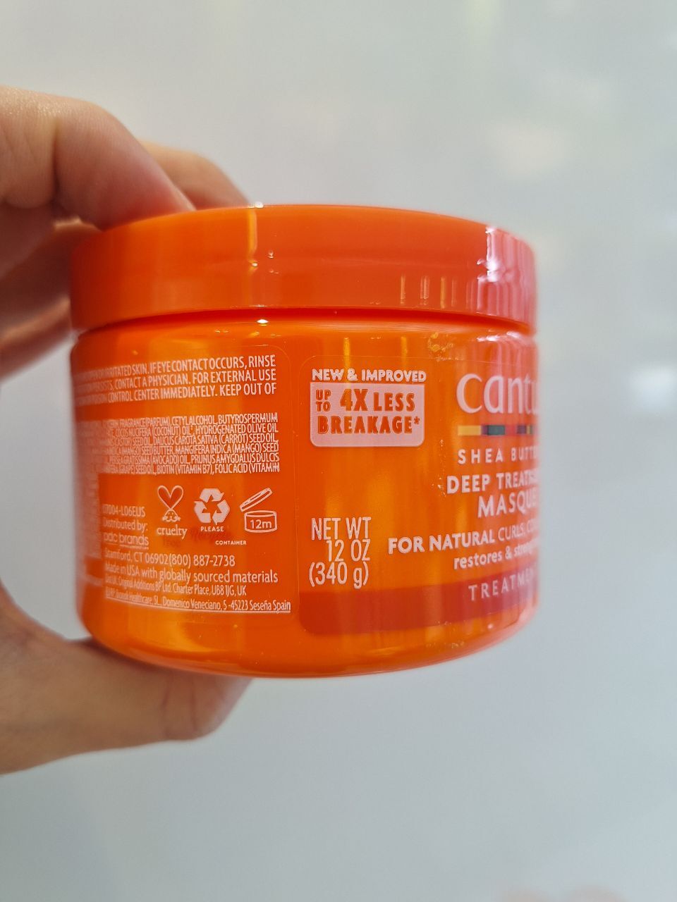ماسک مو درمانی داخل حمام شی باتر کنتو Cantu Deep Treatment Masque 340g