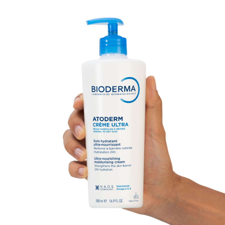 کرم مرطوب کننده صورت و بدن اتودرم بایودرما 500 میل طرح جدید