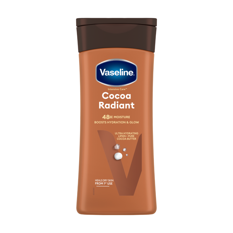 لوسیون بدن وازلین مدل Cocoa radiant | حجم 200 میل