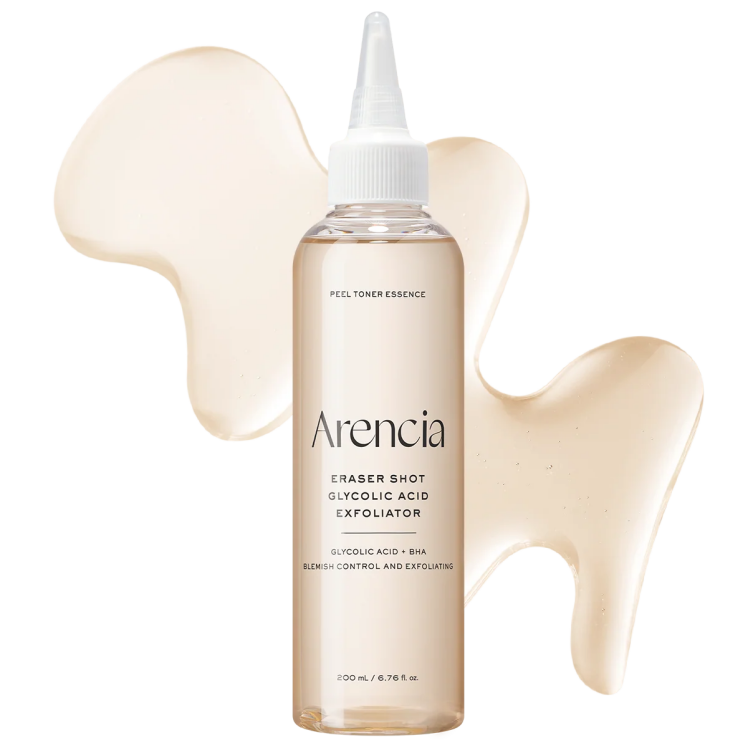 تونر لایه‌بردار و روشن کننده گلیکولیک اسید آریسیا اریزر شات Arencia Eraser Shot Glycolic Acid Exfoliator