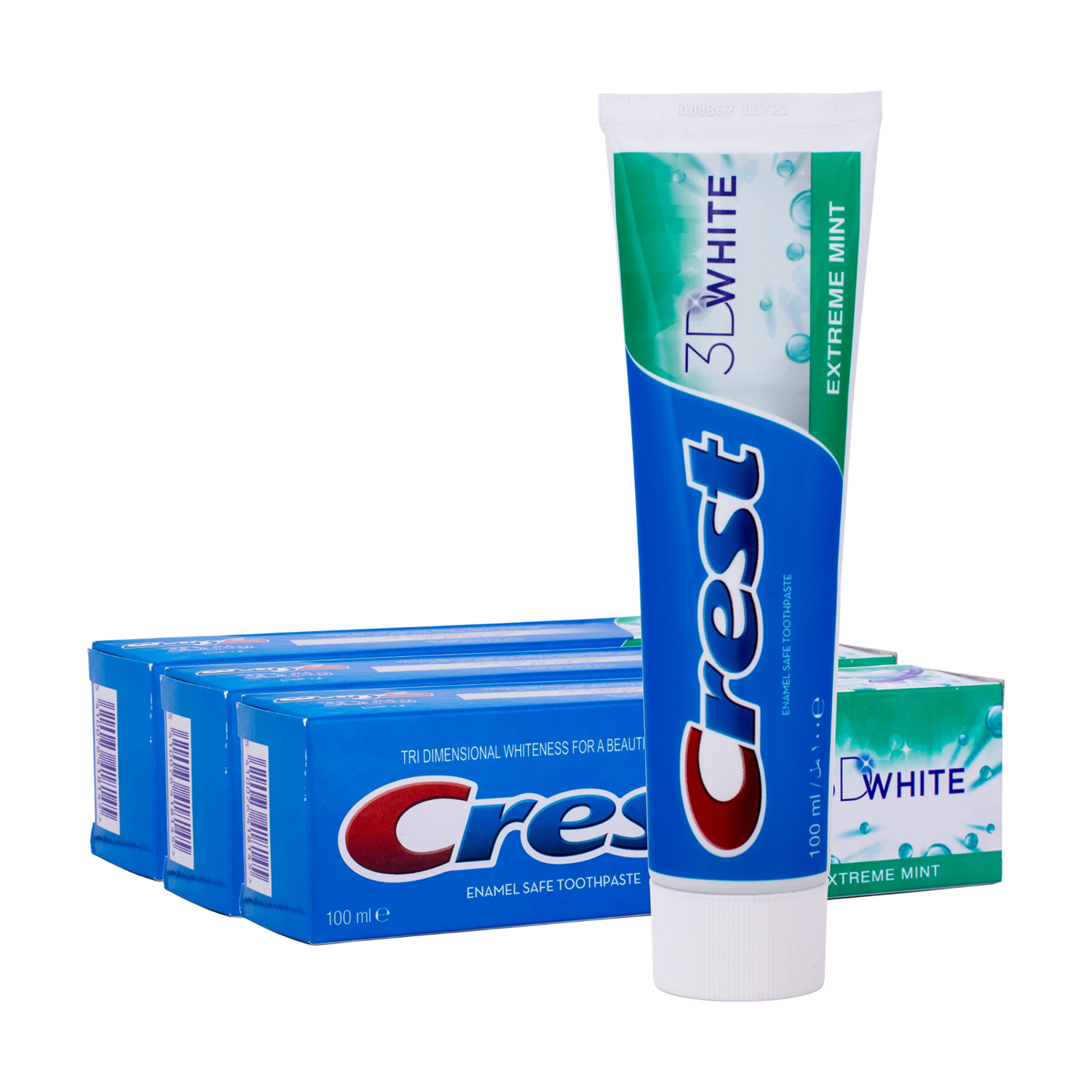  خمیر دندان نعنایی مدل 3D WHITE حجم 100میل کرست 