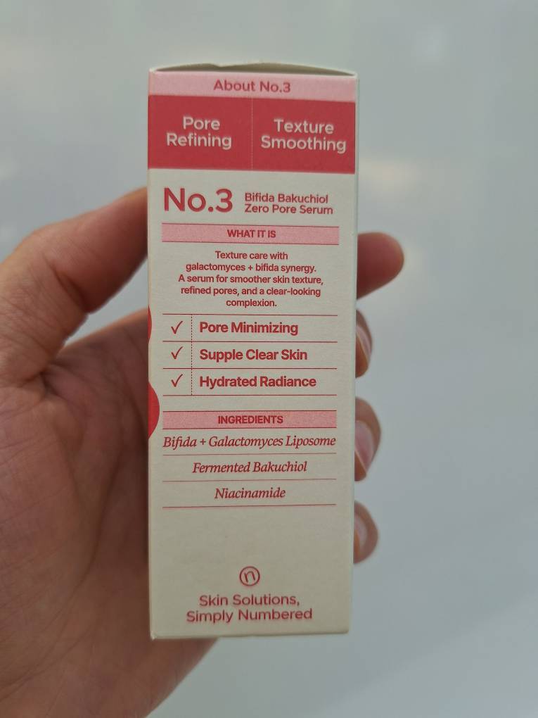 Numbuzin No.3 Bifida Bakuchiol Zero Pore Serum سرم منافذ شماره ۳ نامبوزین